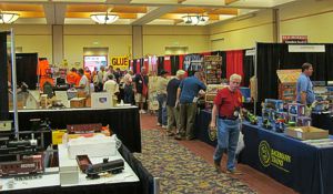 Vendor's Hall at the 2013 National Garden Railway Convention.  Click for bigger photo.