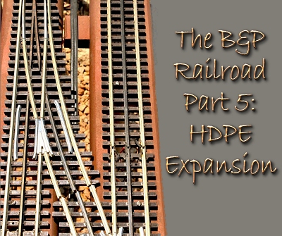 B&P Garden Railroad - O Gauge Outside. This is a turnout on the B&P after several days of blistering hot weather.  More information is included in the article below.