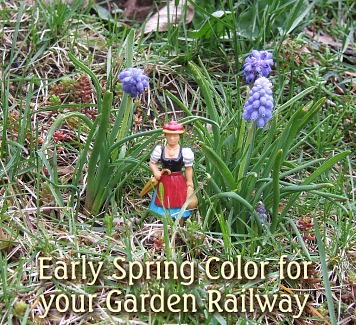 Early Spring Color for your Garden Railroad