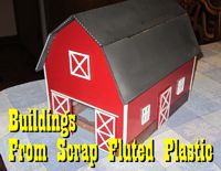Buildings from Fluted Plastic