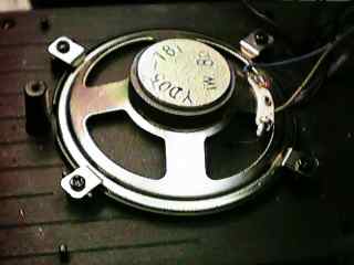 photo of speaker installed in shay