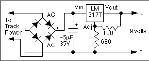 9 volt regulator schematic