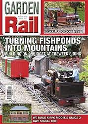 August, 2020 Garden Rail magazine cover.  Don't get your hopes up - there isn't an article about using fishponds for garden railraods. But you can check out one issue for free.  Click here to go to their page.