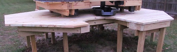 alt= The decking around the notch for the waterfall. Click for bigger photo.