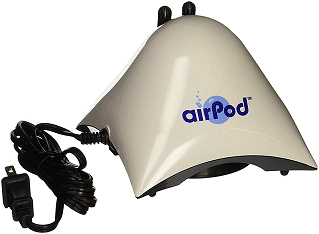 The hundred-gallon-rated AirPod air pump, used to drive my LED aerators. Click for bigger photo.