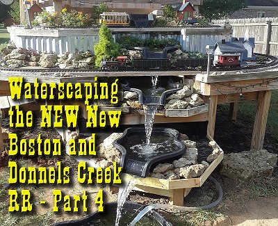 Waterscaping the NEW New Boston and Donnels Creek RR - Part 4.  Click to see a bigger photo.