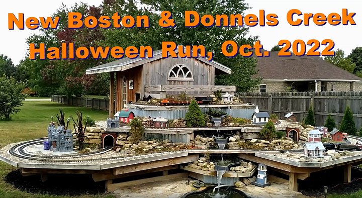 This is the title page for our Halloween Train, 2022 video.  The links to the actual video are further down the page.