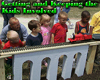 Click to see tips for getting and keeping youngsters involved in garden railroading.