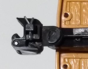 A cotterpin driven through the Bachmann coupler's vertical member keeps the coupler closed permanently but can easily be removed.