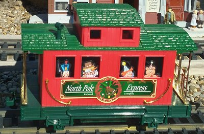 The 'Christmas Toys' version of the EZ-Tech caboose.  Click for bigger photo.