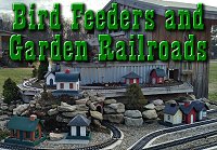 Click to see our article on possible uses of weather-resistant bird feeders on garden railroads.