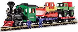 Though discontinued, Lehmann Toy Trains are great starter sets for kids, if you can find one.